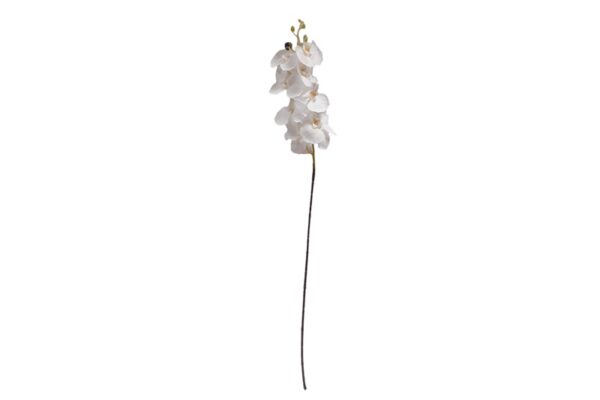 1 ágas orchidea selyemvirág dekoráció padlóvázába - fehér