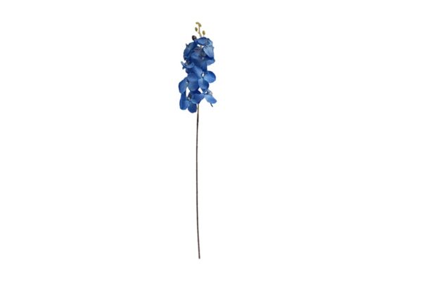 1 ágas selyemvirág orchidea dekoráció padlóvázába - kék