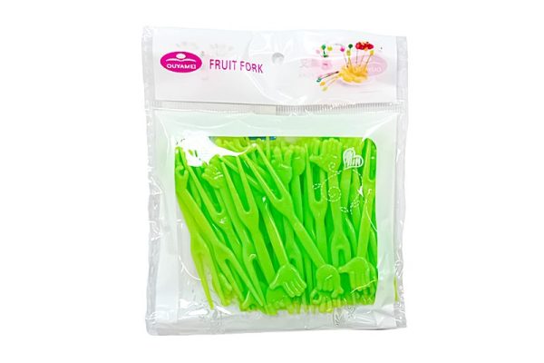 Műanyag gyümölcsvilla - 45 db/csomag (zöld)