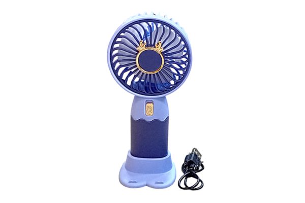 Mini kézi ventilátor, USB tölthető - lila