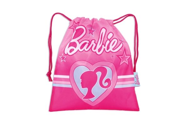 Barbie mintás tornazsák - 33x43 cm (rózsaszín)