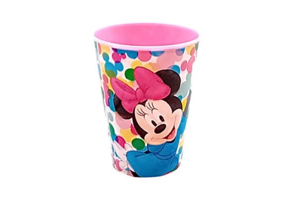 Minnie egeres mikrózható műanyag pohár - 260 ml, rózsaszín