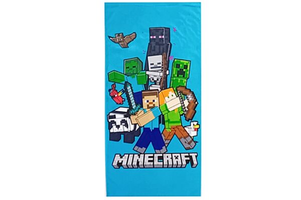 Minecraft fürdőlepedő - 70x140 cm, 100 % pamut