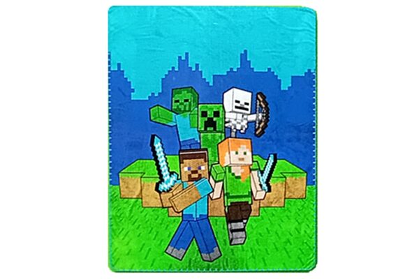 Minecraft polár takaró - 100x140 cm